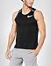Nike Men's Dri Fit Miler Running Tank Black/Reflective Silver Size Large