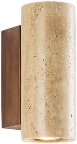 Aplique de pared de mármol natural con luz de diseño moderno y elegante