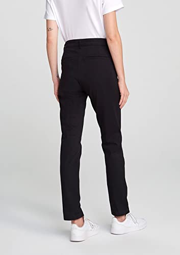Calça Básica Feminina Cintura Média Chino Com Elastano - Preto 042