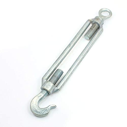 Aexit Adjustable 20mm Material handling Cable Wire Rope Hook Eye Turnbuckle 13.4" -16.9" Model:38as609qo258 miniatura 1