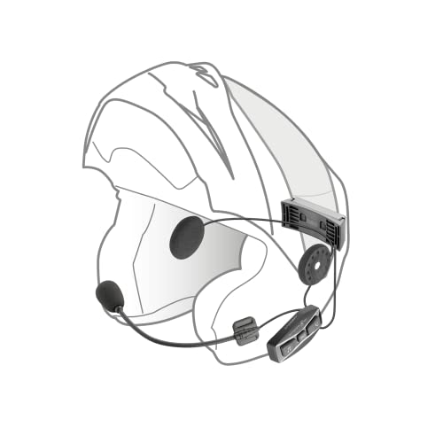 Interphone Cellularline, 2 For Motorcycle With Bluetooth Communication, Model U-Com 4, Distance 1.6 Km, Compatible With Oem And Gps, Waterproof, Universal #TOP5