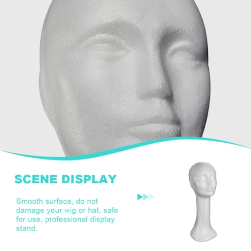 Cabeza de maniquí de espuma para secar pelucas sin perder la forma 8