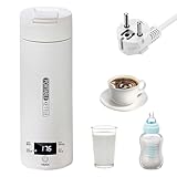 SKIKHN Hervidor de Agua de Viaje, 500ML Hervidor de Viaje, Apagado Automático,...