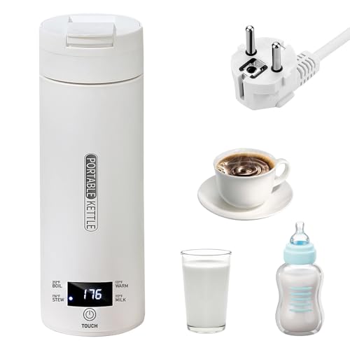 SKIKHN Bollitore Elettrico 500ml con Impostazioni di Temperatura