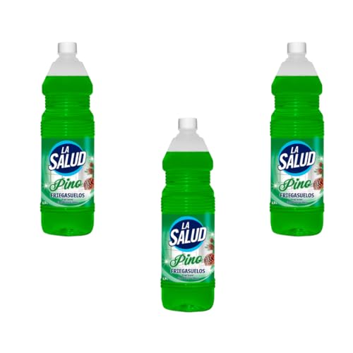 Pack 3 Fregasuelos Pino 1.5L – Limpia, Perfuma y Abrillanta – Aroma Fresco a Pino – Suelos Relucientes y Sin Huellas Friegasuelos con fragancia