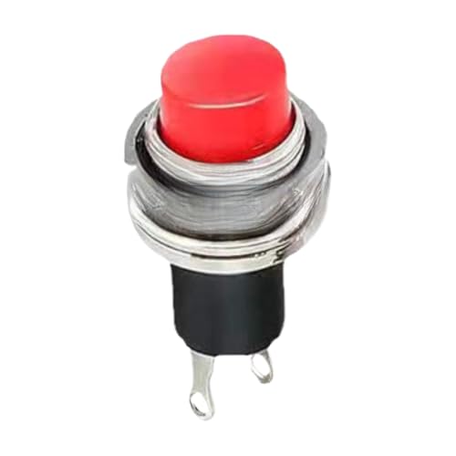 Interruptor de botón 10mm mini pulsador sin bloqueo momentáneo de autorreinicio color blanco 2