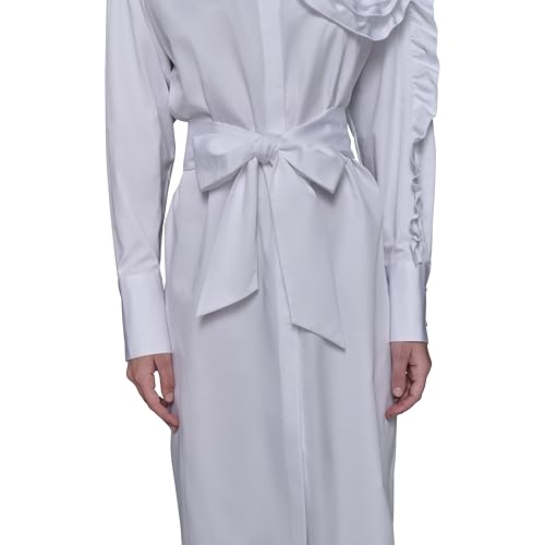 Image of Karl Lagerfeld Women's Accent Button Up Long Sleeve Shirt Dress Dress