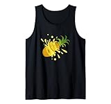 Lustige Ananas-Schnitte, tropische Sommerfrucht-Speisen, Ananas Tank Top