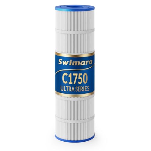 Swimara Pool Filter Cartridge 5oz Trilobal Heavy-Duty Fabric Ultra Series Compatible with Hayward Star-Clear Plus C1750 C1900 Replacement for CX1750RE CX1900RE PA175 175 Sq. Ft. (8.9 Dia)