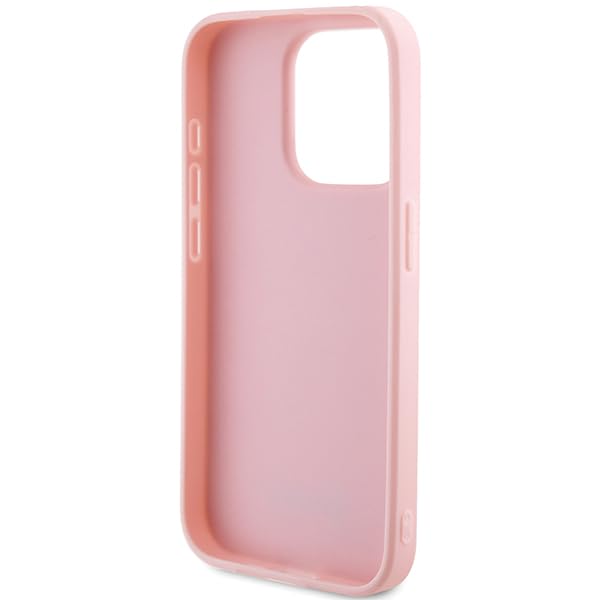Guess GUHCP15LPSAIRSP Carcasa rígida para iPhone 15 Pro de 6,1 Pulgadas, Color Rosa