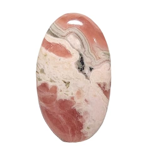 Rhodochrosite naturelle cabochon ovale 36mm : finissez-en avec les imitations en plastique