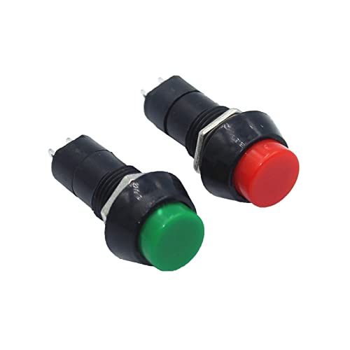 Bouton poussoir 12mm PBS-11A en plastique durable pour boîtiers de commande et modélisme