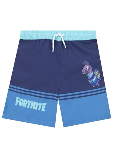 Fortnite Badeshorts für Kinder Badeshorts Jungen und Badehosen für Strand und Pool Blau 146