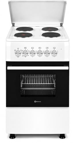 SOLTHERMIC F5S04E3W COCINA ELECTRICA BLANCAS/ANCHO 50 CMS / 4 FUEGOS/HORNO MULTIFUNCION 60 L. / ALTA GAMA
