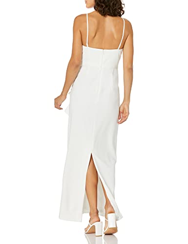 Adrianna Papell Women's Strapless Bow Detail Front Knit Crepe Column Gown, Ivory, 10 #TOP1