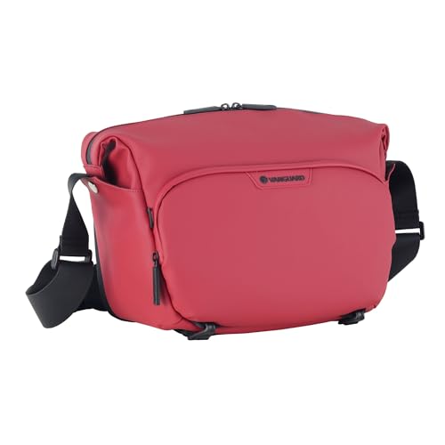 Image of Vanguard VEO Lite S7L Camera & Everyday Shoulder Bag (Red) - Fits Mirrorless Camera + Multiple Lenses, Tablet Storage, Removable Dividers, Easy-Clean Water-Resistant Design