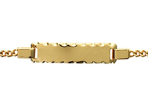 Regalo de bautizo pulsera con placa grabada para bebé niño 4