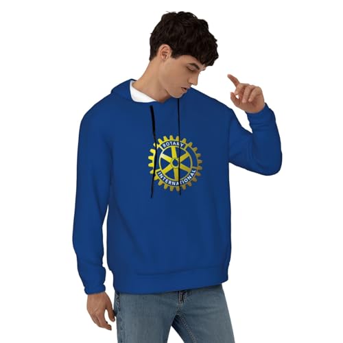 Rotary-International Fleece Comfortable Hoodie, Hoodie Long Sleeve Pullover Casual Sweatshirt-4