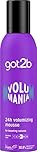 got2b Volumania 24h Volumising Mousse 250 ml, Hair Styling Mousse, Boosting Volume Hair Mousse, Fearless Hold, Vegan Formula