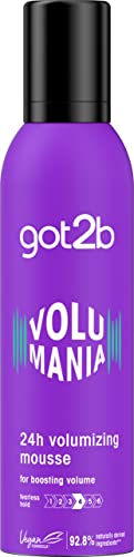got2b Volumania 24h Volumising Mousse 250 ml Hair Styling Mousse Boosting Volume Hair Mousse Fearless Hold Vegan Formula