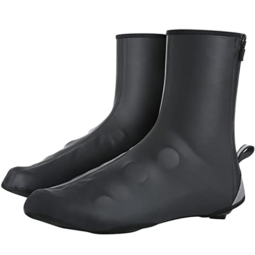 UIHECTA Hommes Chaussures De Cyclisme Couverture Coupe-Vent Imperméable À La Pluie Chaussures De Vélo De Route Couverture Garder Au Chaud Cyclisme VTT Réfléchissant,M Cover