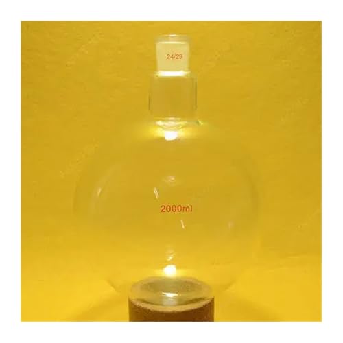 Récipient chimique fond rond 2000 ml anti-choc thermique rodage 24/29