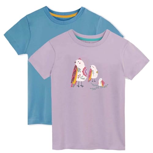 Image of Mightly Boys and Girls' Crewneck Short Sleeve T Shirts | 100% Organic Cotton, Colorful, Soft & Basic Crewneck Tee for Kids