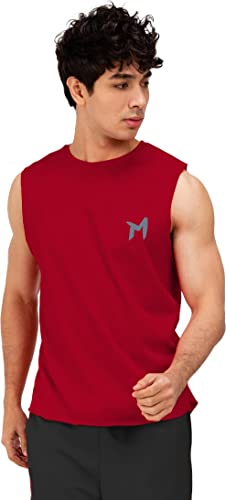 Image of Solid Sleeveless Cotton Regular Fit Mens Stylish Top Tanks Vest T-Shirt (Combo Pack of 2)