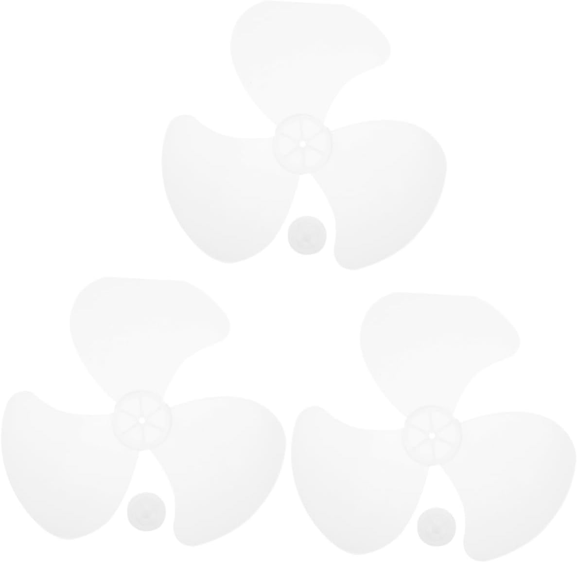 DOITOOL 3pcs Replacement Fan Blades for Table and Pedestal Fans Triple-leaf Blades Easy to Install and Clean Low Noise