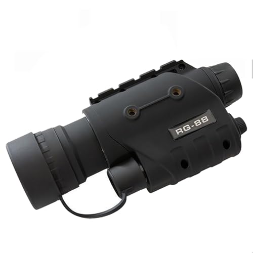 LBNVBC Monoculares de visión Nocturna de RG-88, cámara infrarroja con Zoom 5X, Imagen Verde Oscura Completa, Largo Alcance for al Aire Libre con Soporte for Rifle