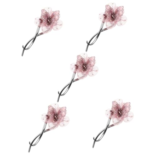 Fixer les Cheveux Épais sans douleur avec l'Épingle Française Torsadée Rose anti-glissement