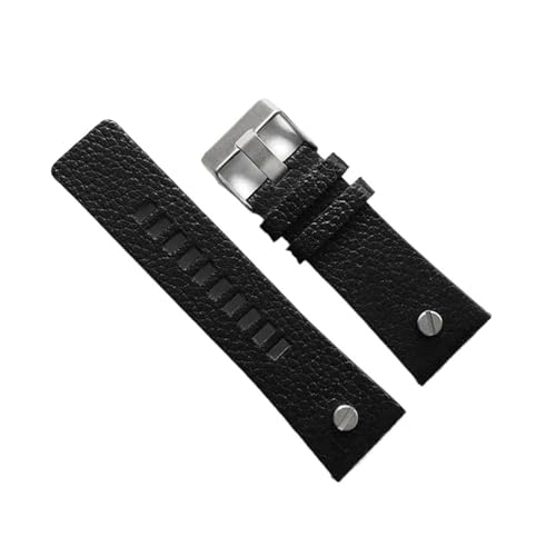 Bracelet montre cuir vachette rivet 22 24 26 27 28 30 mm pour montres DZ7313 DZ7333