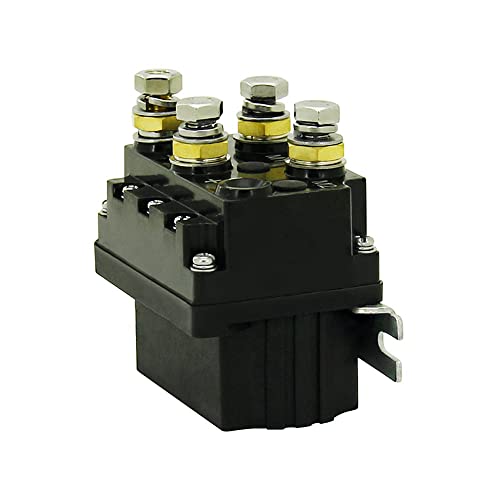 ATO Solenoid Relay, 12V 50A Winch Relay Solenoid Replacement Contactor for Auto Electric Winch ATV UTV UT