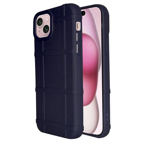 Image of amazon basics Shockproof Back Case Cover for Apple iPhone 15 | 360 Degree Protection | Slim Protective Case | Anti-Scratch Tough TPU Case for Apple iPhone 15 (Blue)