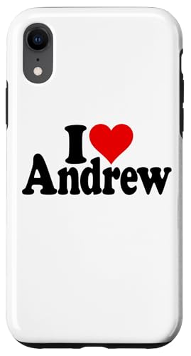 I LOVE HEART ANDREW ANDY NAMEE ON A TEE �X�}�z�P�[�X iPhone XR �p