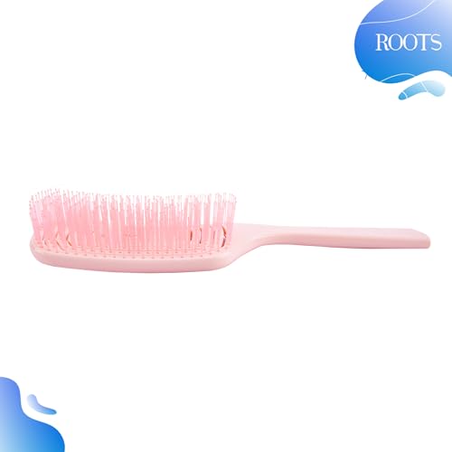 Image of ROOTS Zero Tangle Vented Hair Brush | Damage-Free Detangling on Sensitive /Wet /Dry Hair | For All Hair Types | For Men & Women | Length - 10 Inch, Model No - RZTZ-CB
