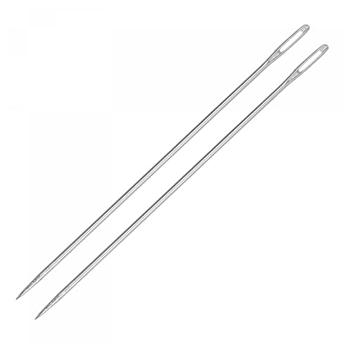 Aiguilles à coudre longues uxcell en acier inoxydable de 12 cm | Lot de 20 pièces