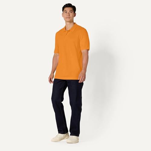 Image of Amazon Essentials Men's Regular-Fit Short Sleeve Cotton Pique Polo Shirt (Available in Big & Tall)