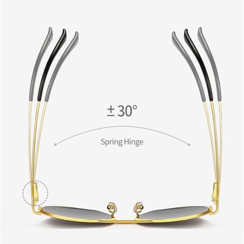 Lunettes de soleil de conduite polygone rétro métal bleu UV400 mixte