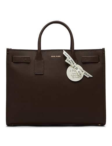 Image of Anne Klein Womens 3 Piece Work Tote Gift Set, Espresso