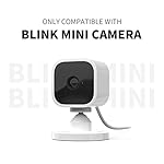 Blink Mini Camera Adhesive Wall Mount Bracket, Strong Adhesive Durable Camera Mount Stand for Blink Mini Indoor Camera, No Drill, No Screws (for Blink Mini-White) - Image 2