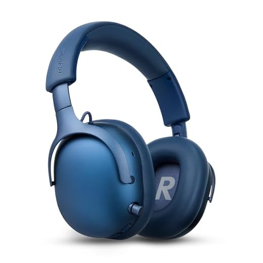 MEDION Over Ear Kopfhörer HX-1 Pro (kabellos, Hybrid Active Noise Cancelling ANC, Bluetooth 6.0, Wireless, 7+1 EQ Presets, bis zu 190 Stunden Akkulaufzeit, IPX4 Spritzwasserschutz) blau