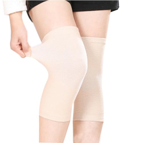 Image of JUMISEE (One Pair) Cotton Knee Sleeves for Knee Support, Circulation Improvement & Pain Relief,Sport Compression for Running, Pain Management, Arthritis Pain Women Men