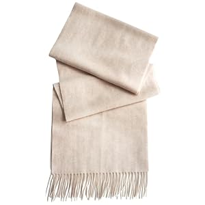 Style & Republic 100% Kaschmir Schal Unisex, langer, 180 x 30 cm | Scarf mit 10cm Fransen, Cashmere Halstuch