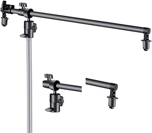 Studio Photo Bras Girafe Support Télescopique pour Réflecteur 5 en 1 de 69-120 cm - Support de Bras Rotatif Extensible pour Fonds Pliable Photographie