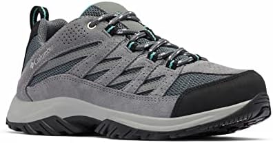 Columbia Womens Crestwood Hiking Shoe, Graphite/Pacific Rim, 8.5