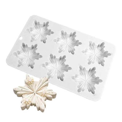 Consejos para Comprar Copos de nieve de silicon que Puedes Comprar On-line. 49 Moldes de silicona genéricos de copo de nieve – Moldes de chocolate de Navidad 6 rejillas – Molde de copo de nieve de Navidad – Molde de copo de nieve – Herramientas de...