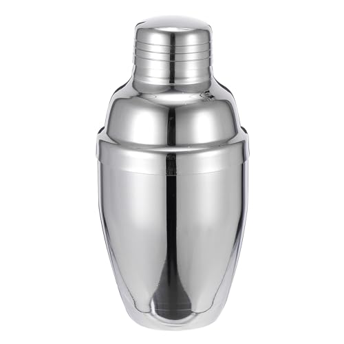 DOITOOL Coctelera para Cócteles de Acero Inoxidable 250ml Diseño de Tres Etapas, Fácil de Limpiar Adecuado para Uso en Casa y Ktv