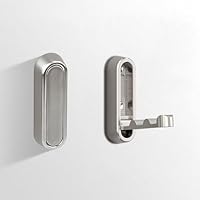 Foldable Towel Hooks for Bathroom,Wall Hooks for Hanging Heavy Duty Coat Robe Purse Hooks, Foldable Hooks Storage Solution for Bathroom,Closet,Entryway,Pool and Kitchen (2, Brushed Nickel)