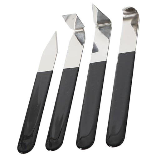 LIFKOME 4Pcs Pottery Clay Carving Tools Ergonomic Handle Sculpting Cutters for Art Projects Clay Carving Cutter Kit for Beginners and Professionals
